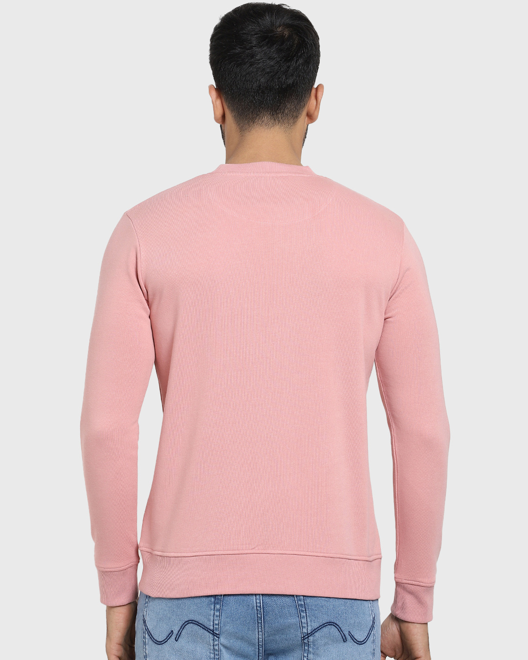 Shop Men's Pink Soul Reaper Typography Sweatshirt-Back