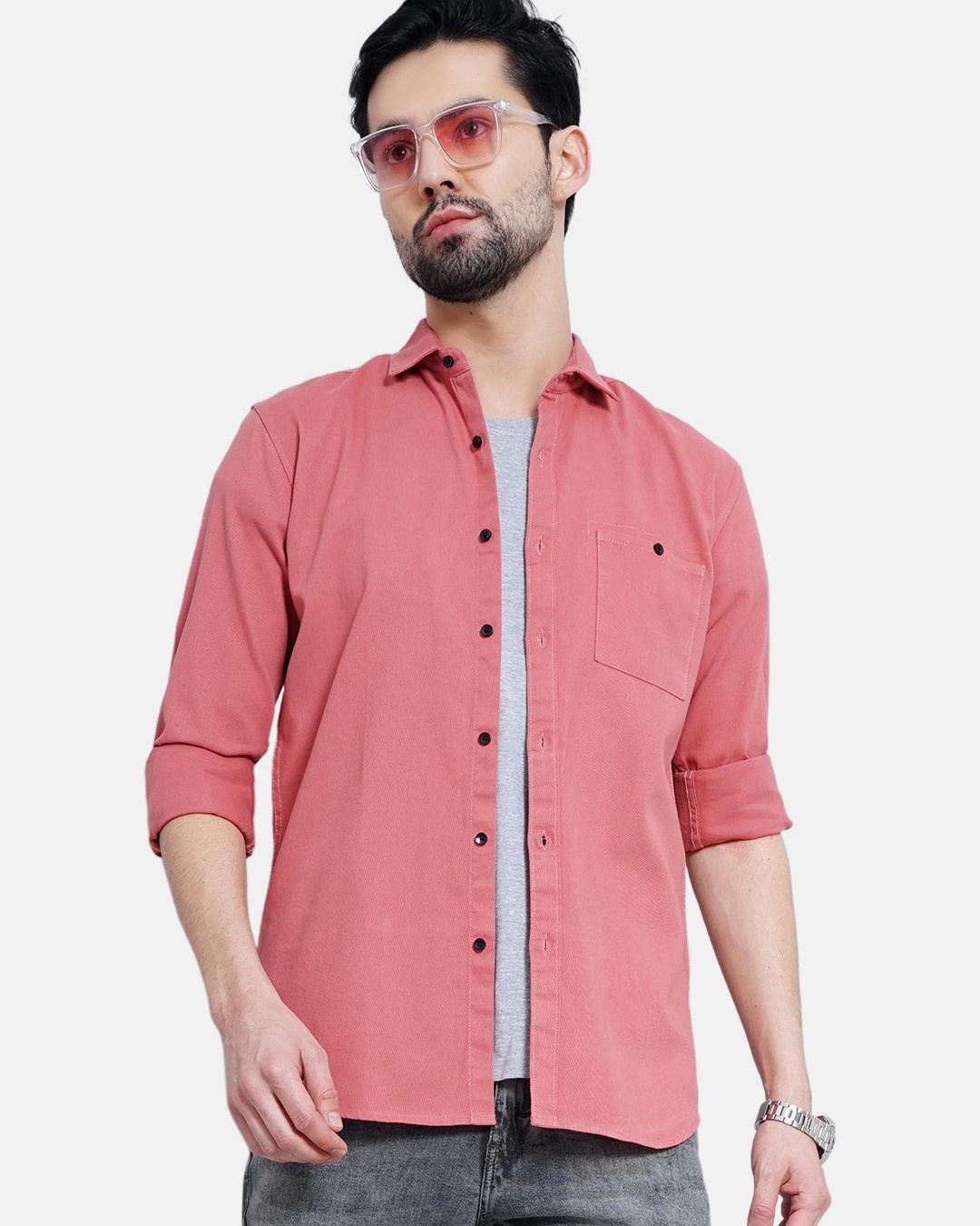 mens pink dri fit shirt