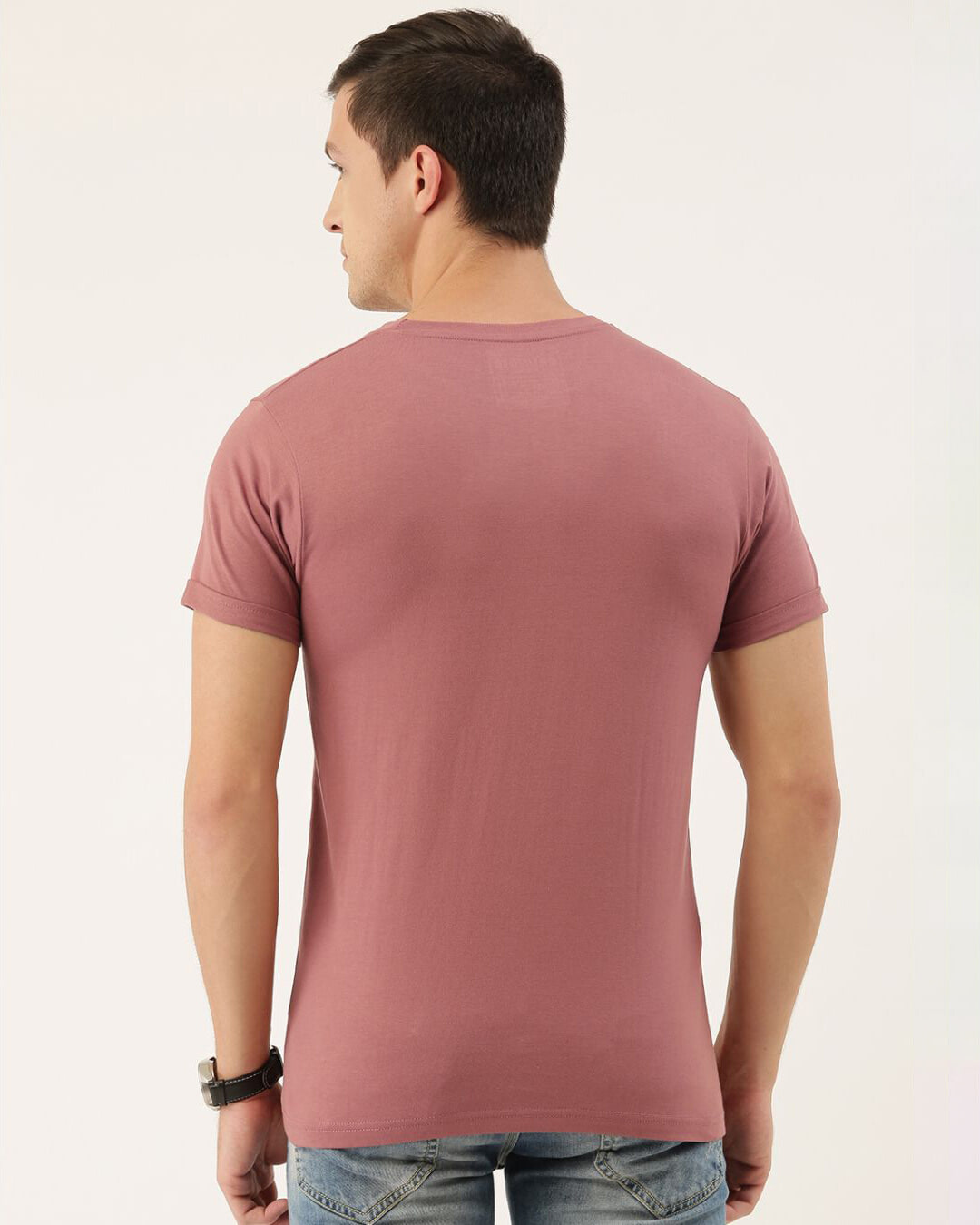 Shop Men's Pink Typography T-shirt-Back