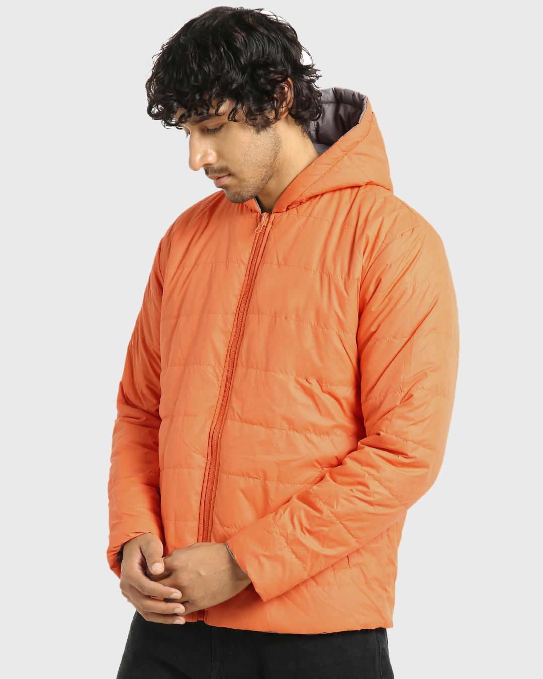orange plus size jacket