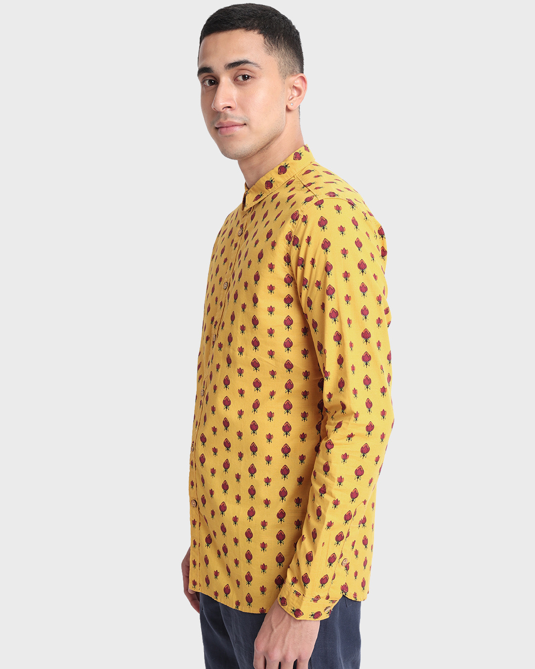 Shop Men's Printed Ethnic Shirt-Back