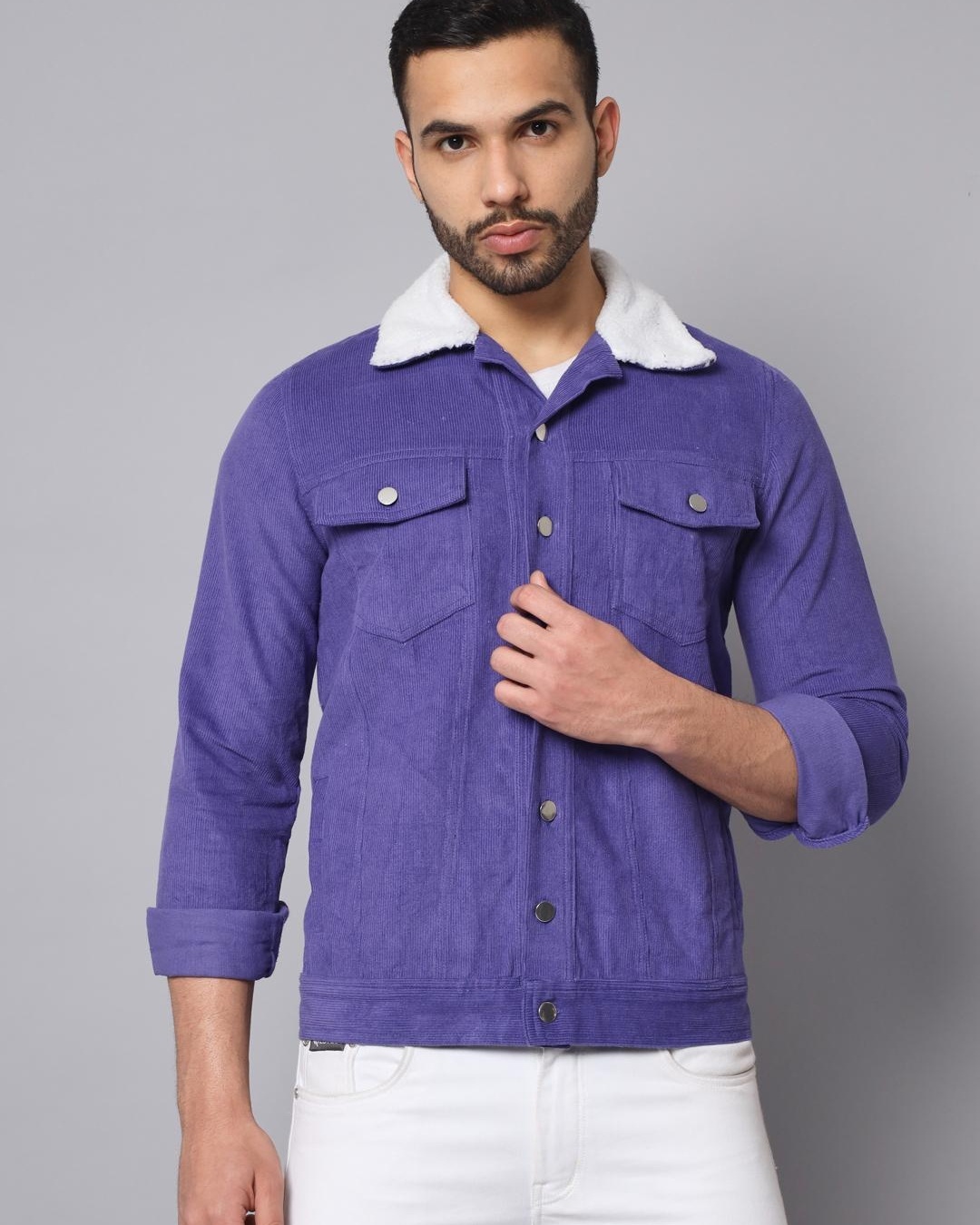 ASOS DESIGN oversized denim jacket in colour block | ASOS