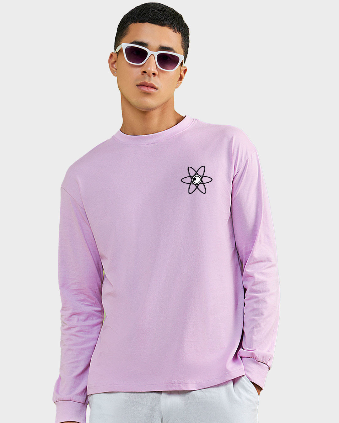 Shop Men's Purple Anti Gravity Graphic Printed Oversized T-shirt-Back