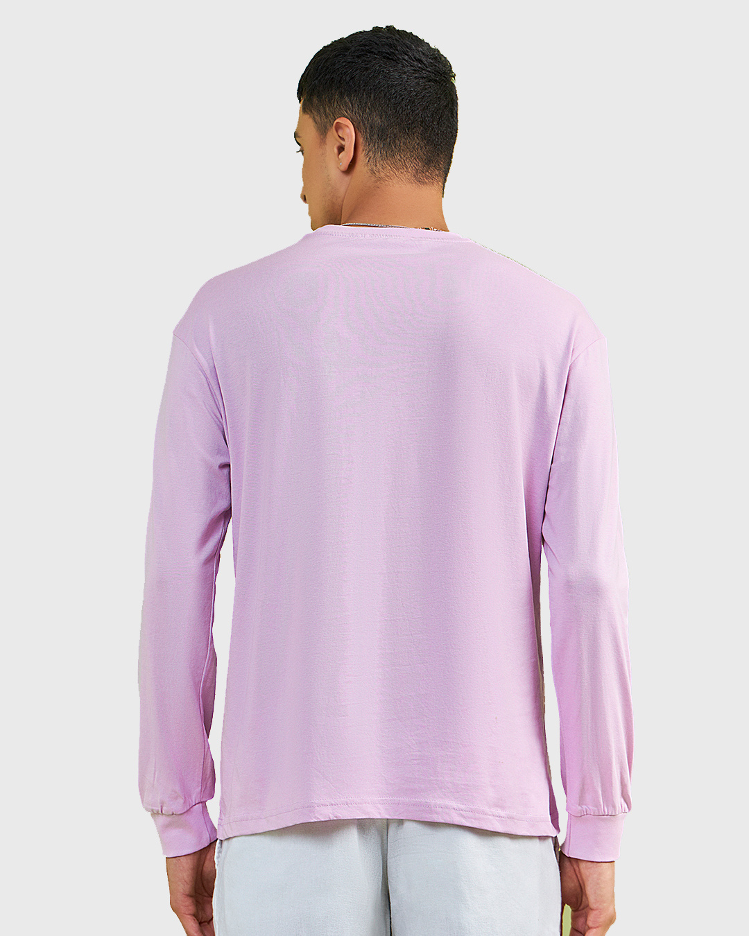 Shop Men's Purple Genjutsu Graphic Printed Oversized T-shirt-Back