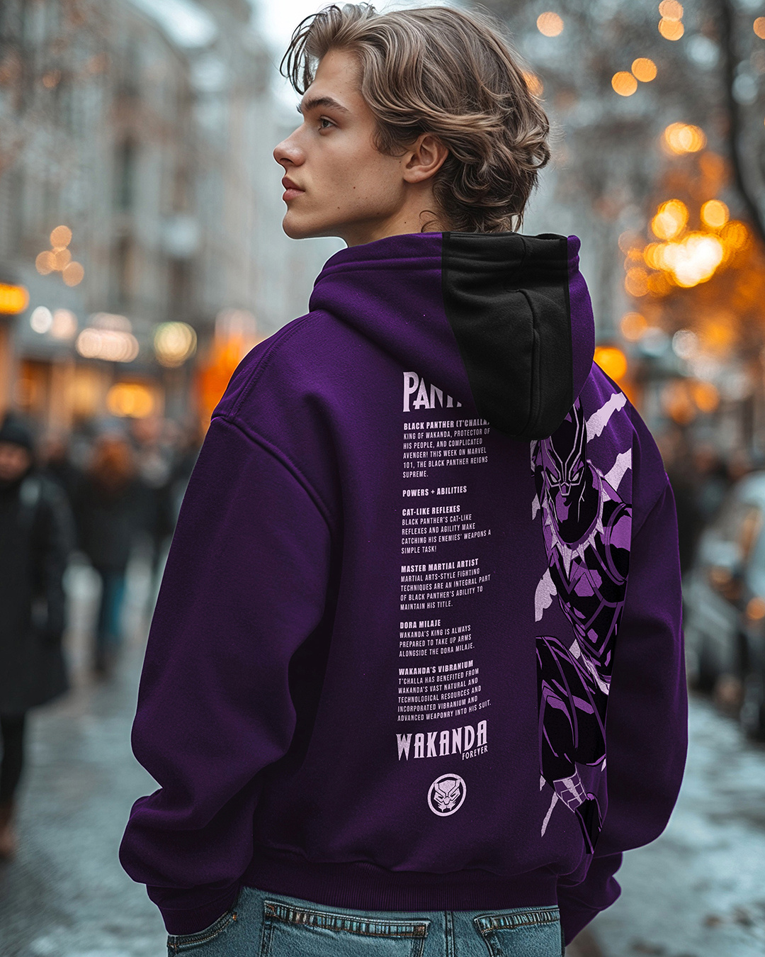 Black and purple hoodie mens on sale