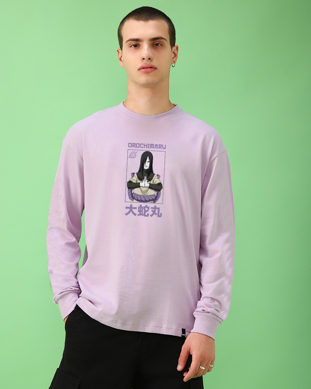 Shop Men's Purple Lord Graphic Printed Oversized T-shirt-Back