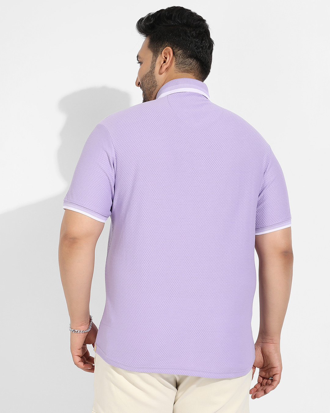 Shop Men's Purple Oversized Shirt-Back