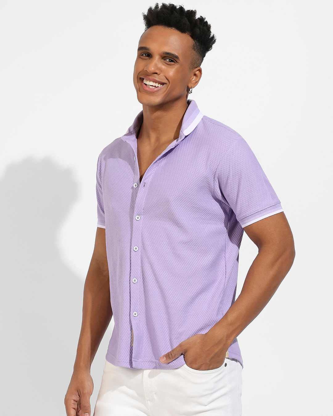 Shop Men's Purple Shirt-Back