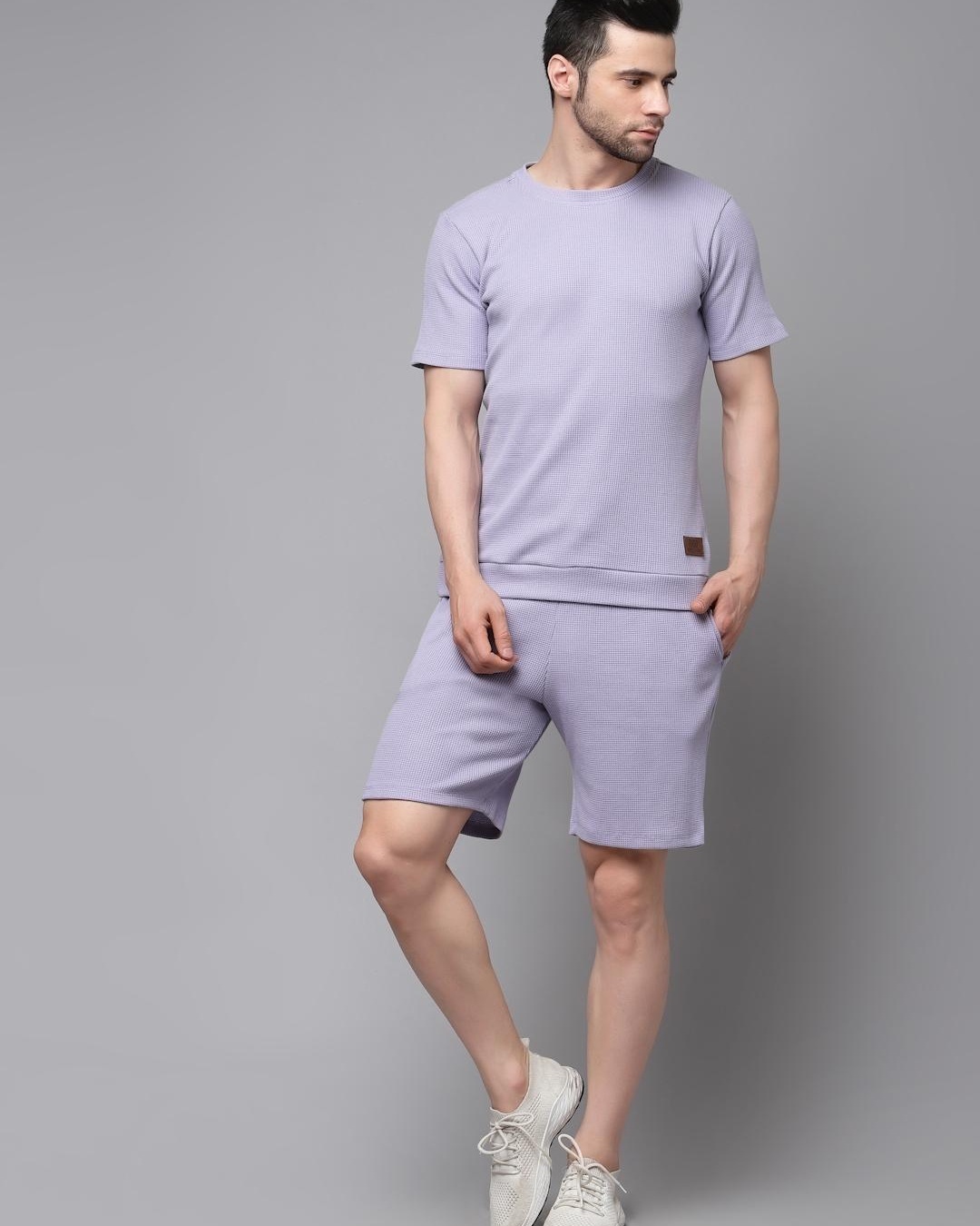 Buy Men's Purple Slim Fit Co-ordinates Online in India at Bewakoof