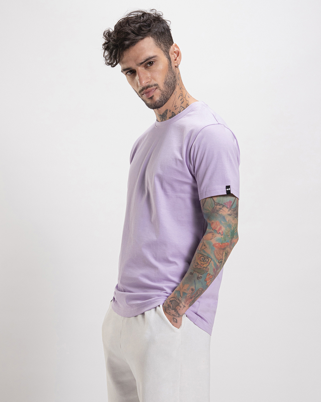 Shop Men's Purple T-shirt-Back