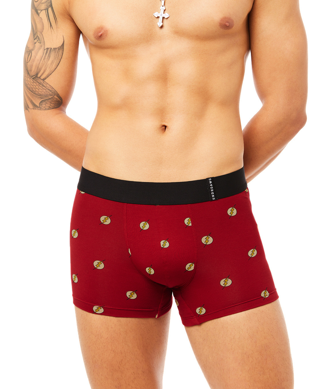 Shop Men's Red All Over Flash Printed Trunk-Back
