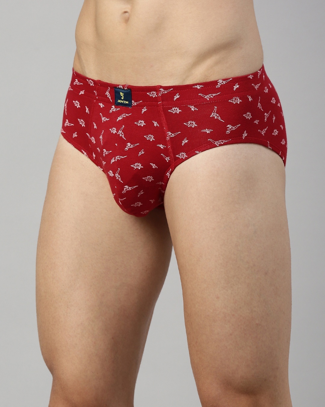 Shop Men's Red All Over Printed Briefs-Back