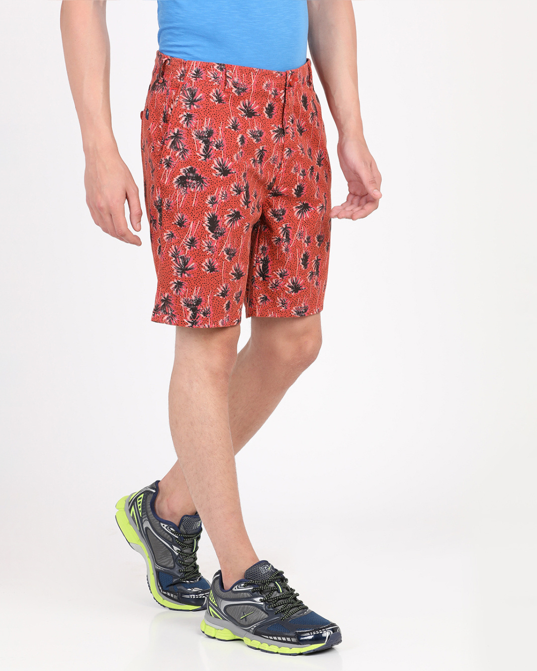 Shop Men's Red All Over Printed Shorts-Back