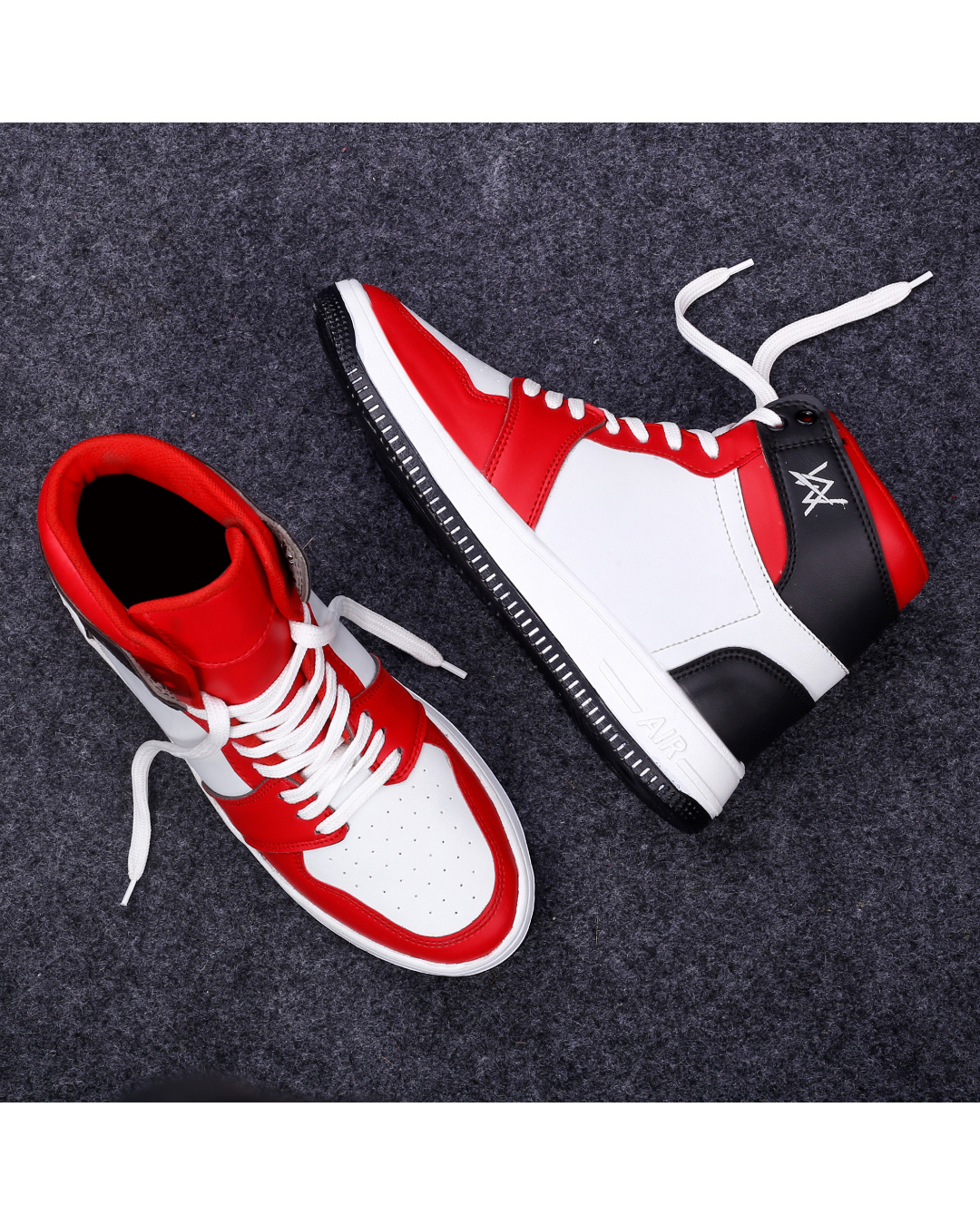 off white color block sneakers