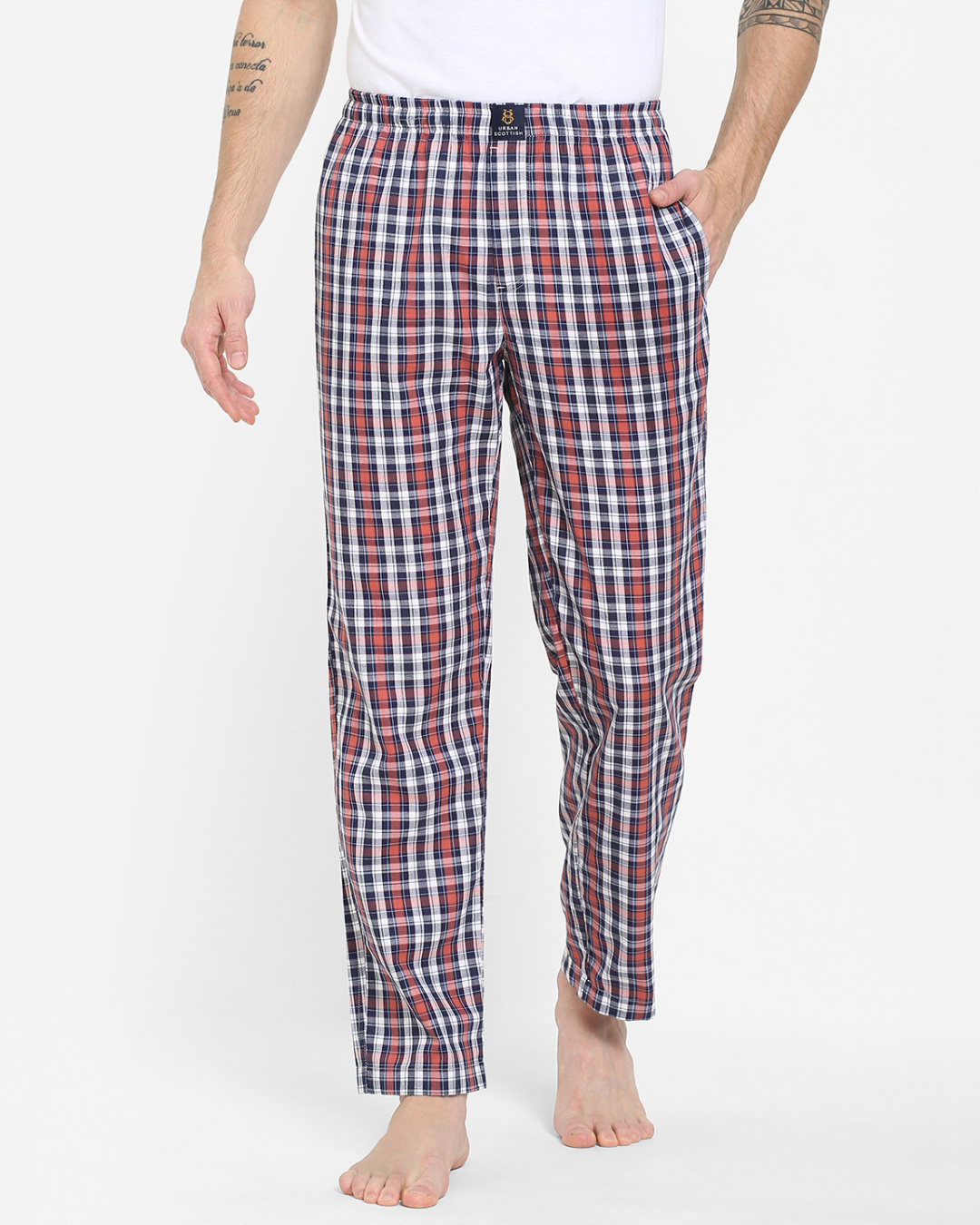 Mens Cotton Pajama Pants Lightweight Lounge Pockets Sleep Bottoms Trousers  S-3XL | eBay