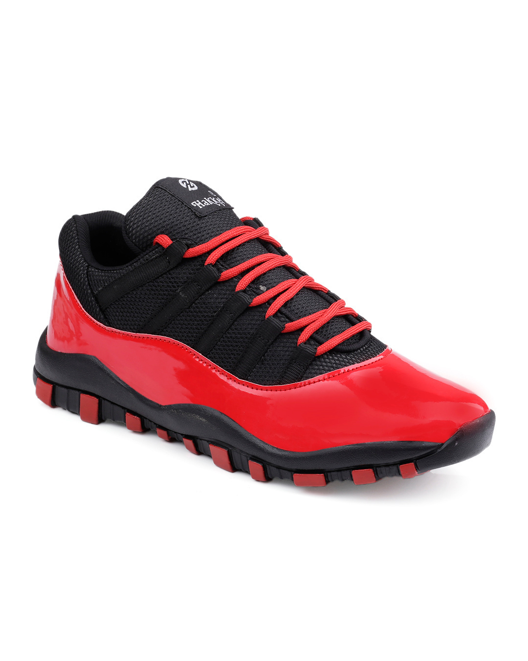 Shop Men's Red & Black Color Block Sneakers-Back