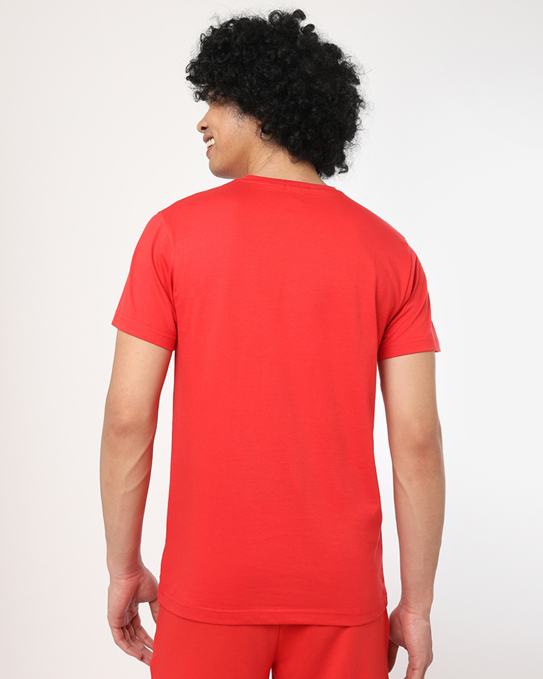 Shop Men's Red Can't Control Graphic Printed T-shirt-Back