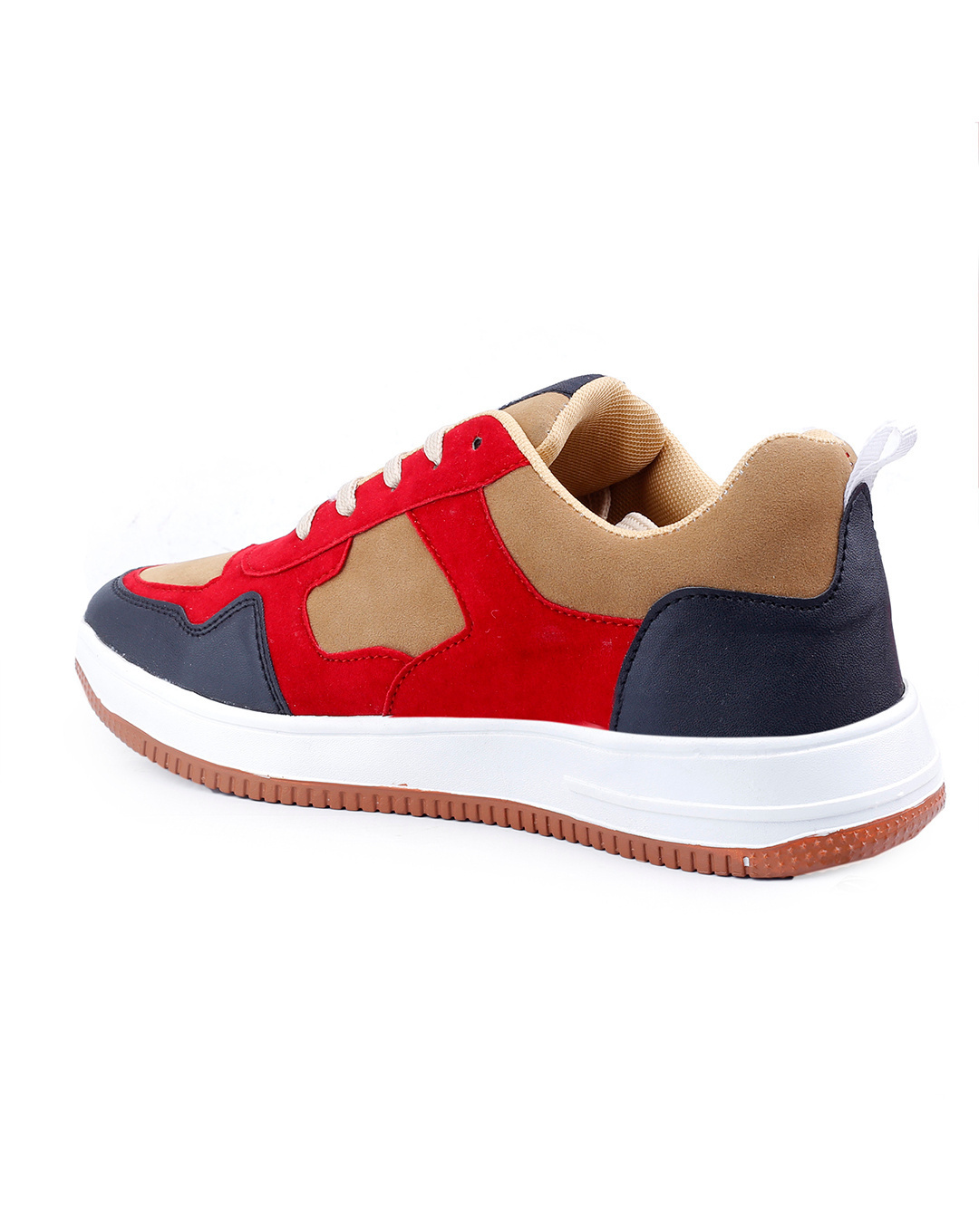 Shop Men's Red Color Block Sneakers-Back