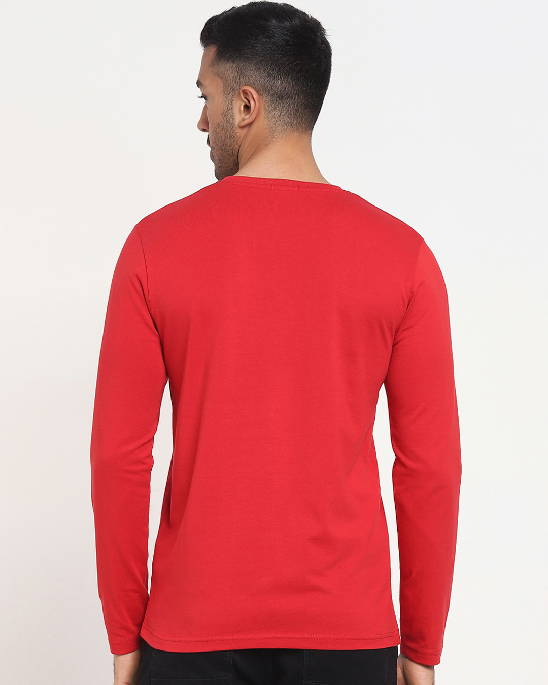 Shop Men's Red Explore Minimal Typography T-shirt-Back