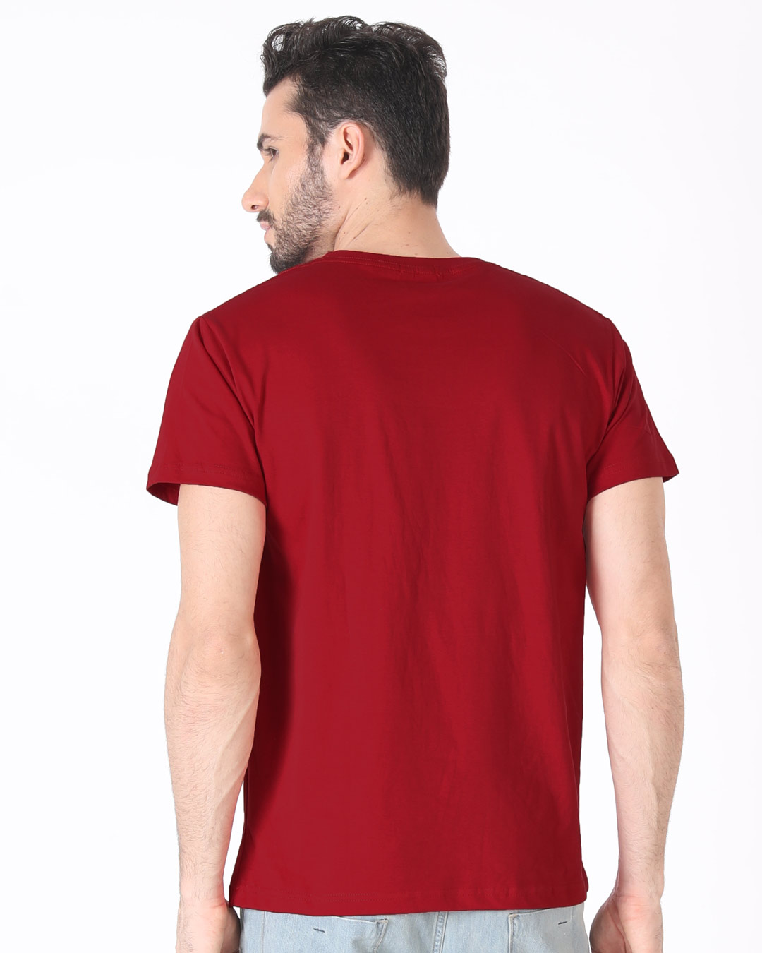 Shop Men's Red Flash Doodle Logo (FL) Printed T-shirt-Back