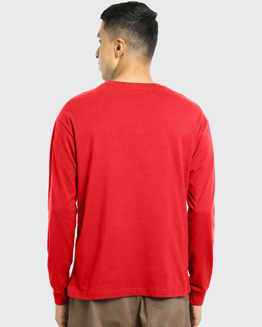 Shop Men's Red Funk Peace Graphic Printed Oversized T-shirt-Back