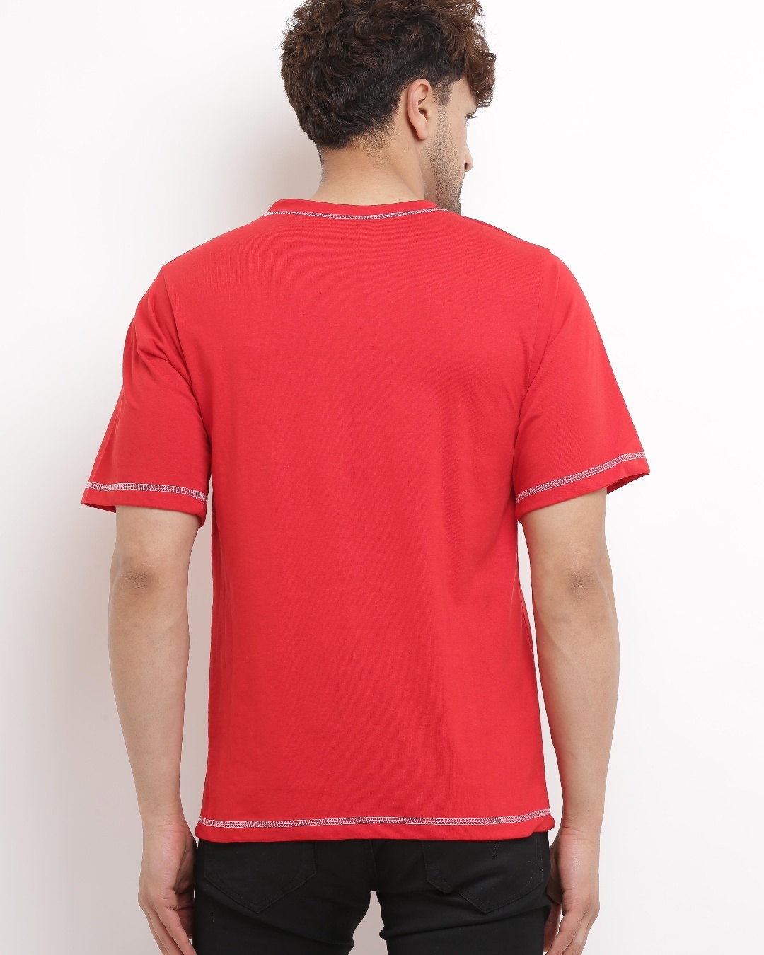 Shop Men's Red Give Me Money Typography T-shirt-Back