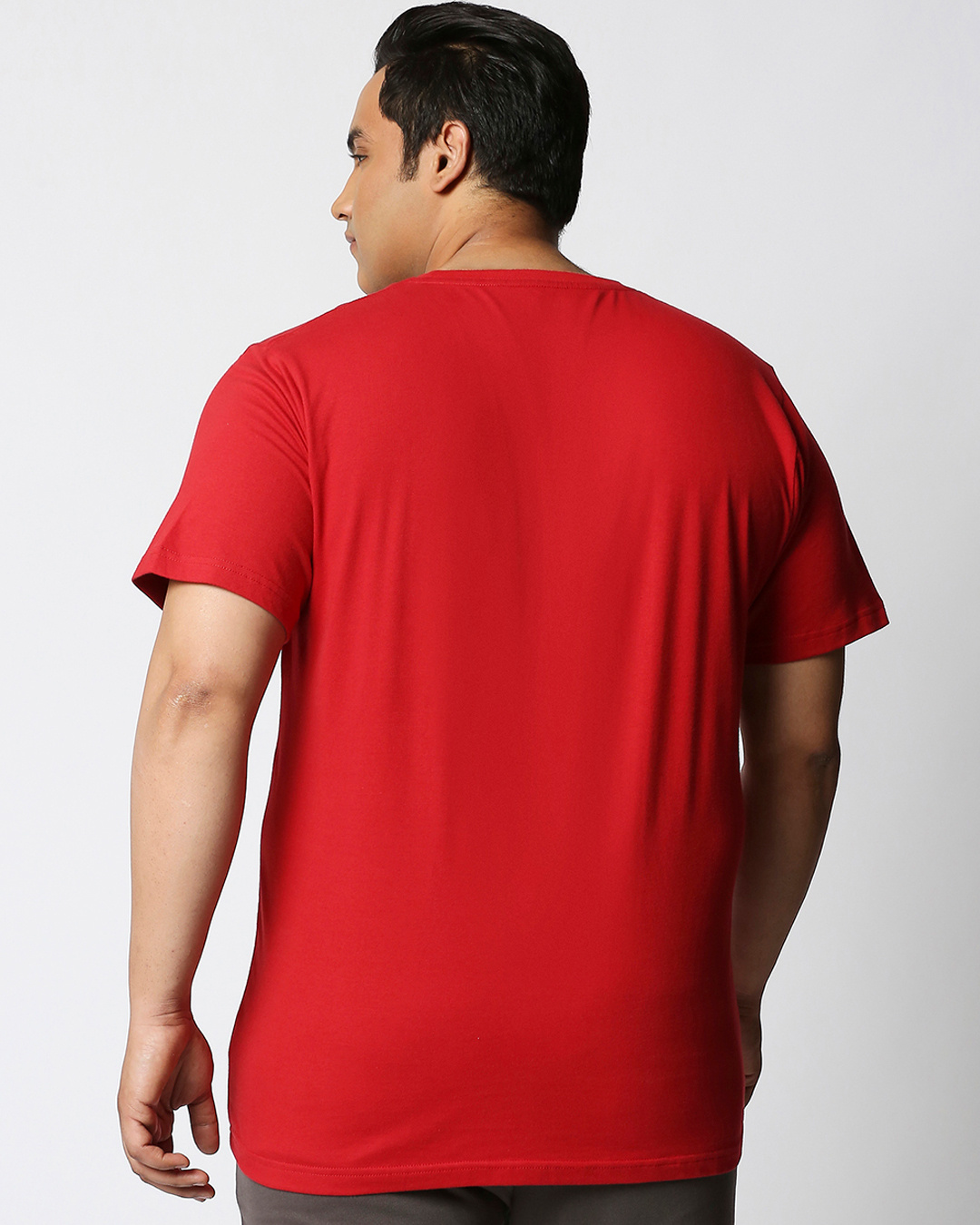 Shop Men's Red Moon Rider Plus Size Typography T-shirt-Back