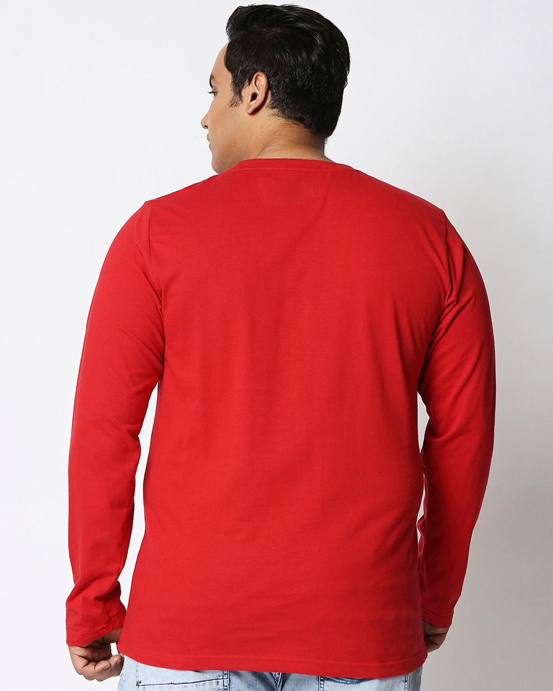 Shop Men's Red Moon Rider Plus Size Typography T-shirt-Back