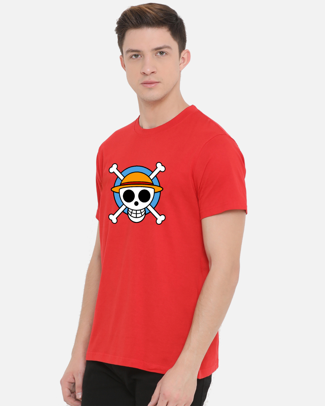 Shop Men's Red Pirate King Graphic Printed T-shirt-Back