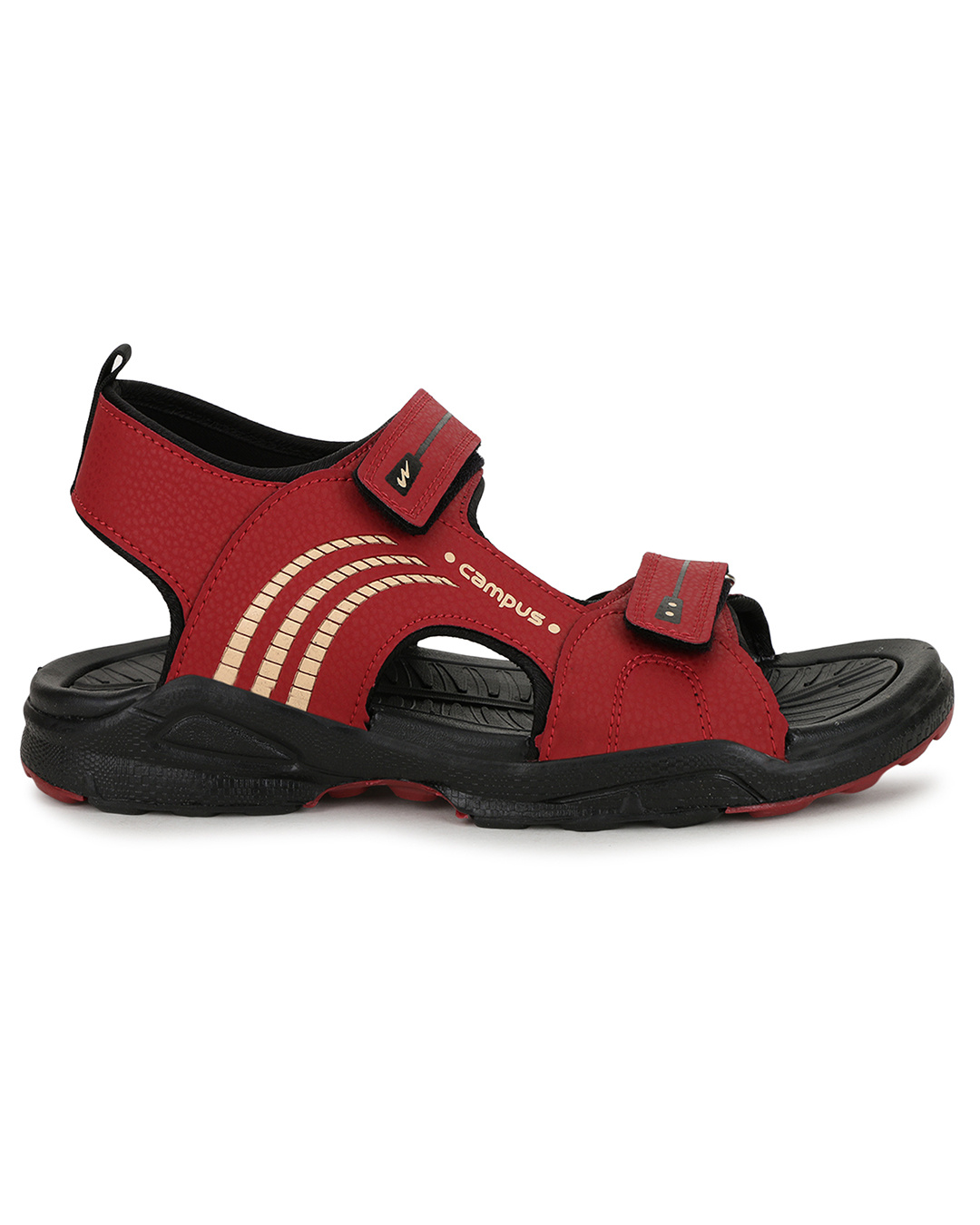 Shop Men's Red Printed Sandals-Back