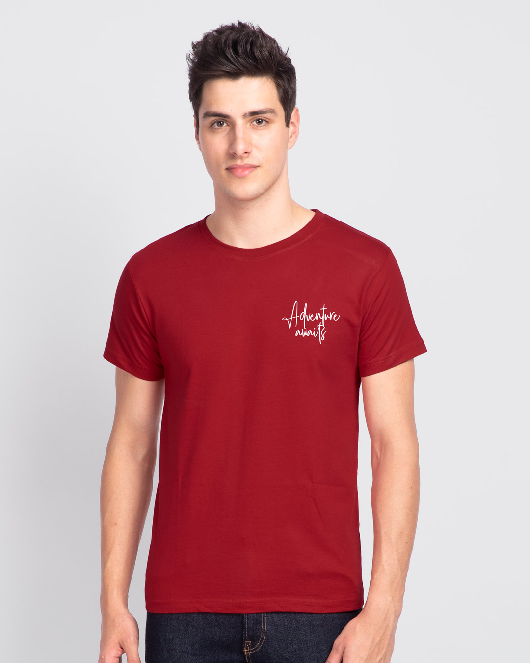 Shop Men's Red The Best is Yet To Come Printed T-shirt-Back