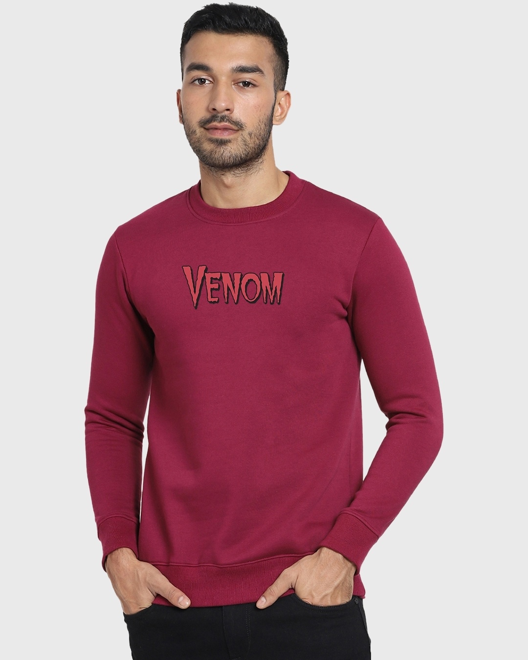 Shop Men's Red Venom Graphic Printed Sweatshirt-Back