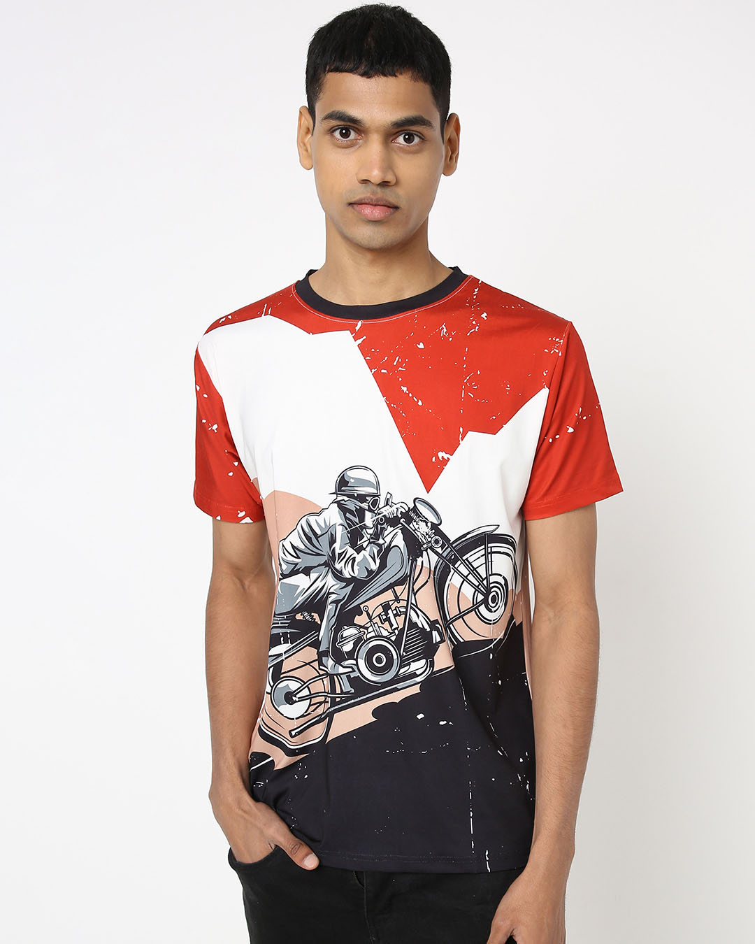 Replay the motorcycle enthusiast print t-shirt