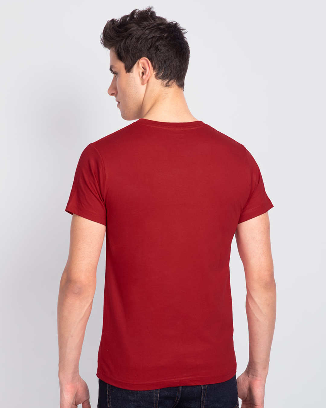 Shop Men's Red World Peace T-shirt-Back