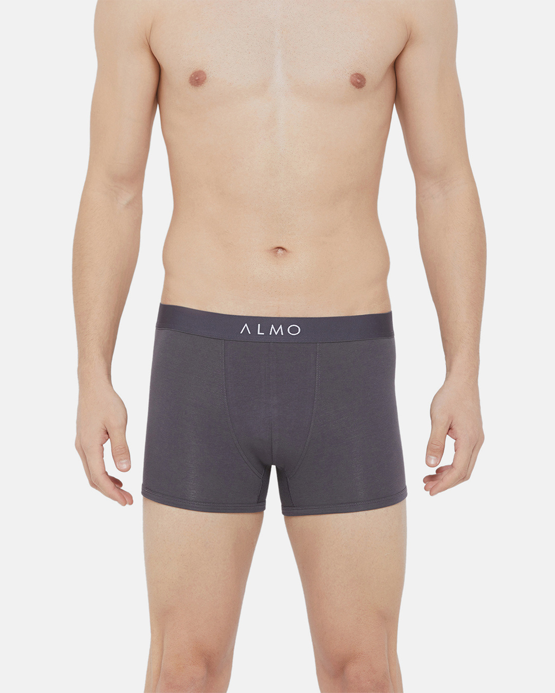 Shop Men's Rico Grey Organic Cotton Trunks-Back