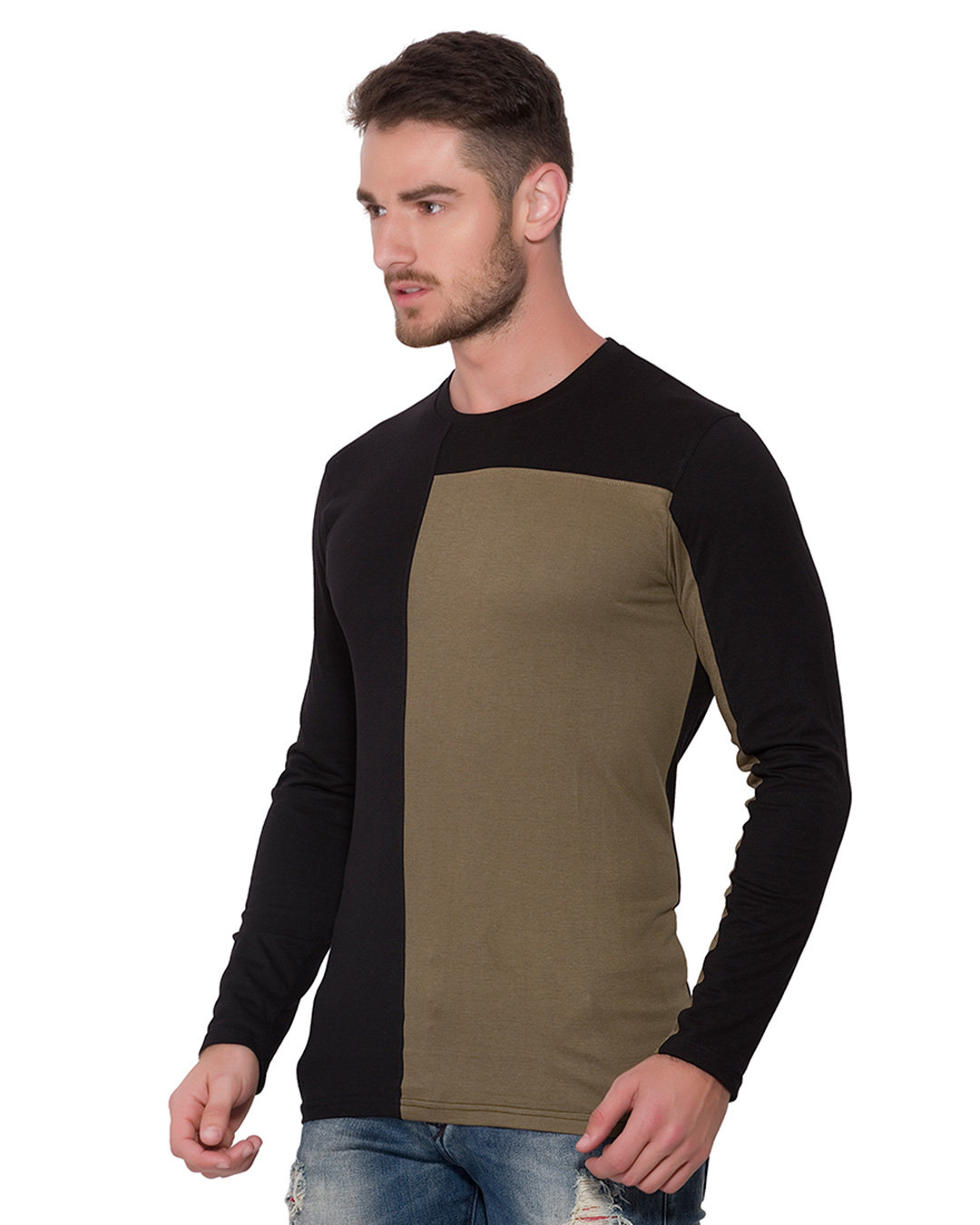 Shop Men's Round Neck Full Sleeve T-Shirt-Back