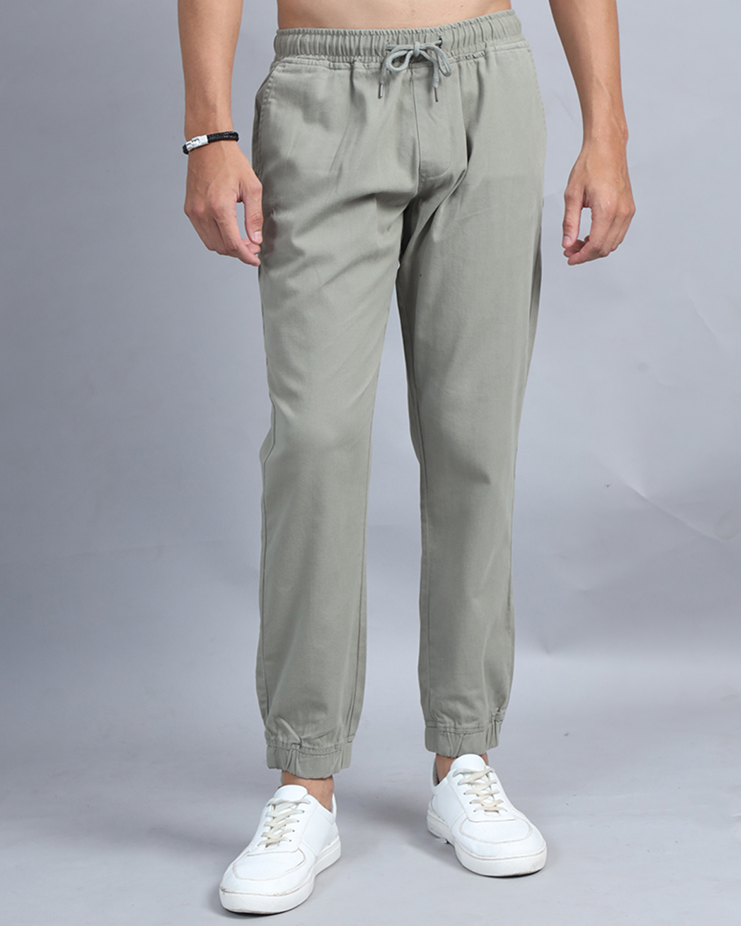 Buy Men's Sage Green Joggers Online at Bewakoof