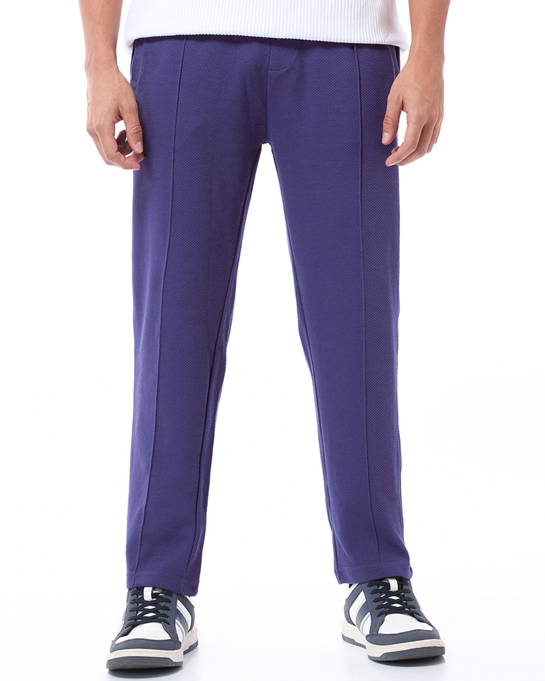 Shop Men's Skipper Blue Track Pants-Back