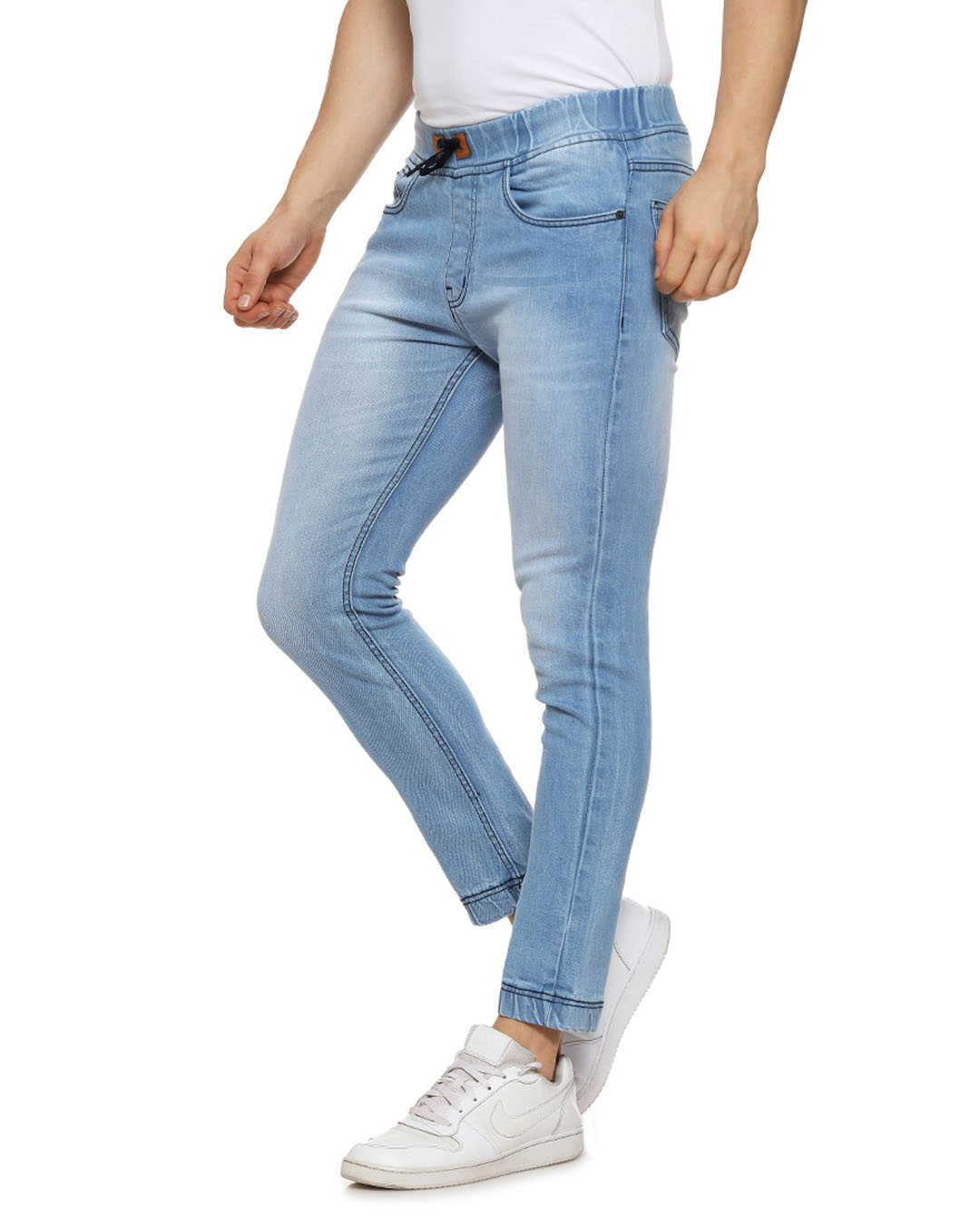 Shop Men's Slim Blue Jeans-Back