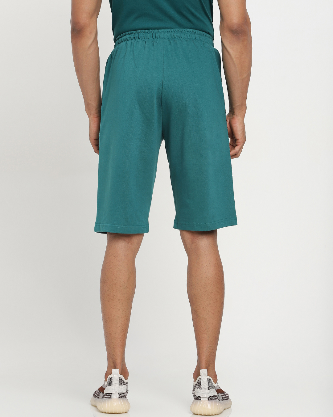 Shop Men's Snazzy Green Printed Shorts-Back