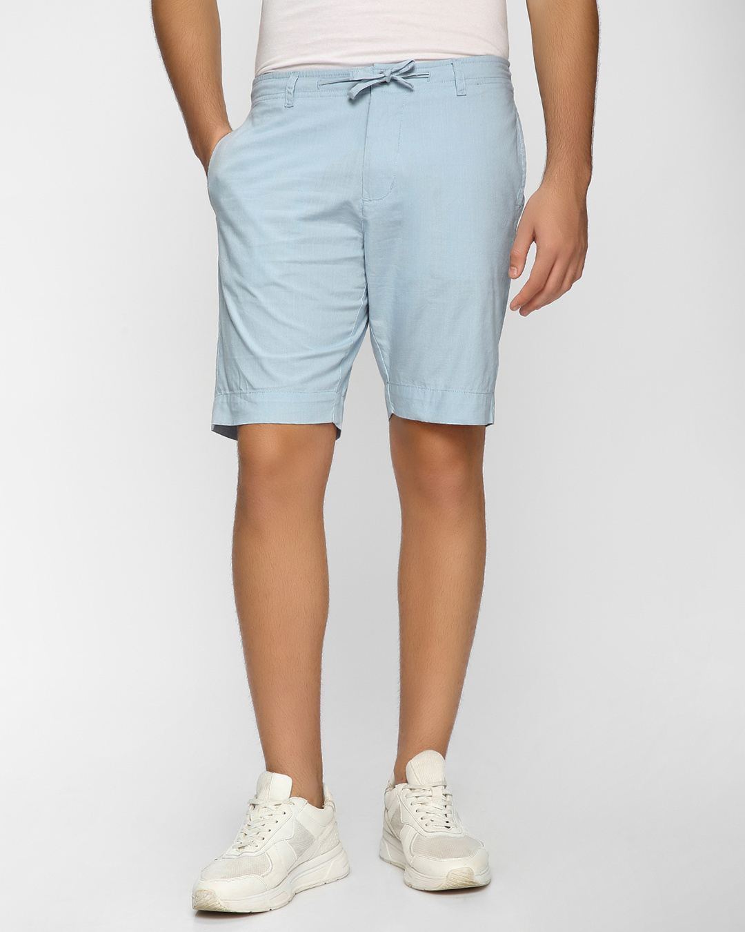 Shop Men's Sky Blue Shorts-Back