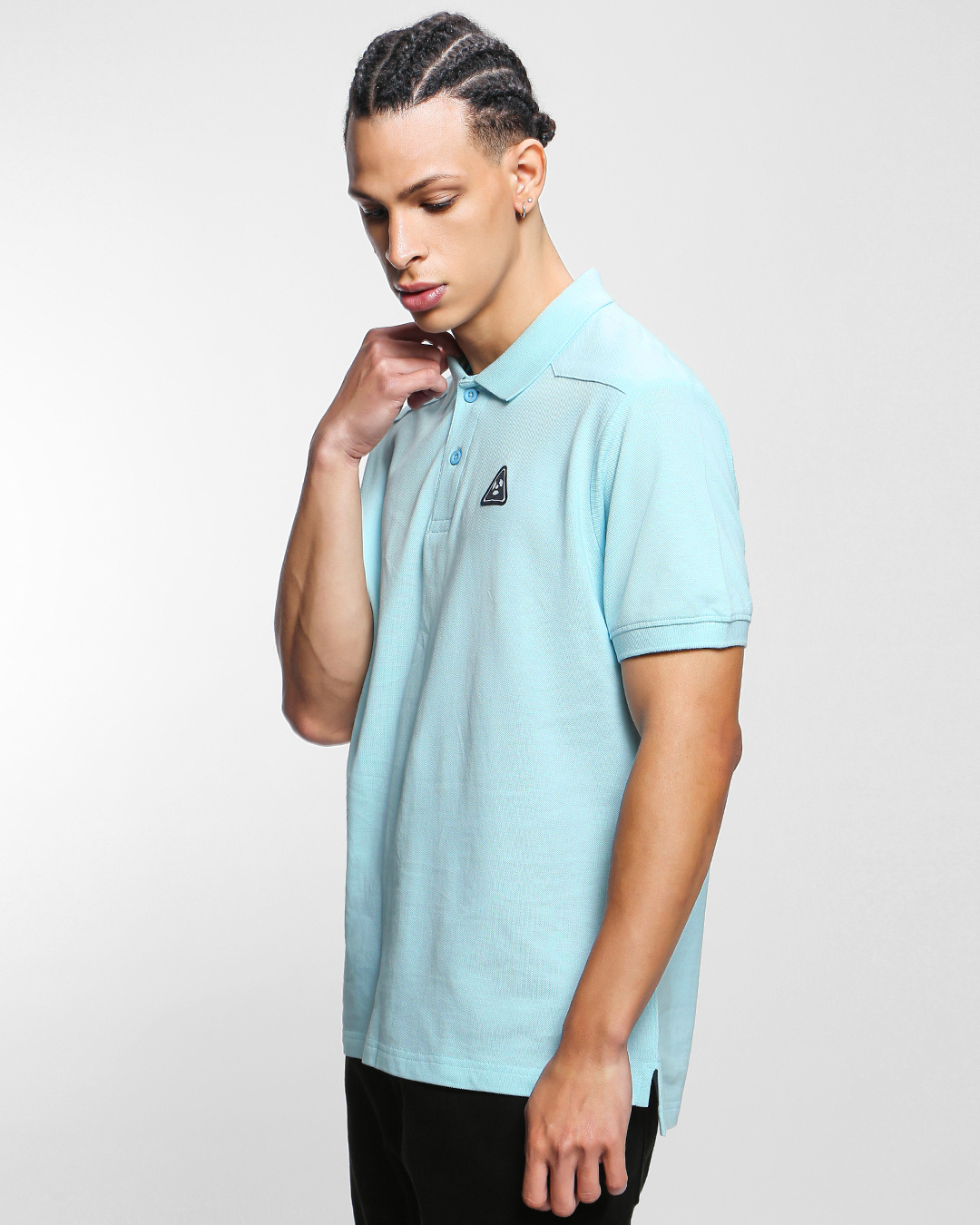 Shop Men's Blue Polo T-shirt-Back