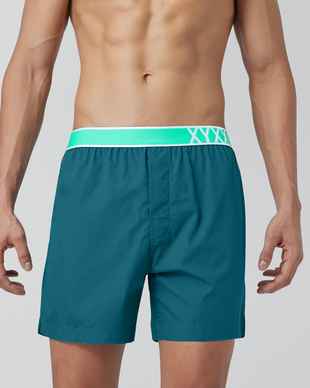 Shop Men's Storm Blue Boxers-Back