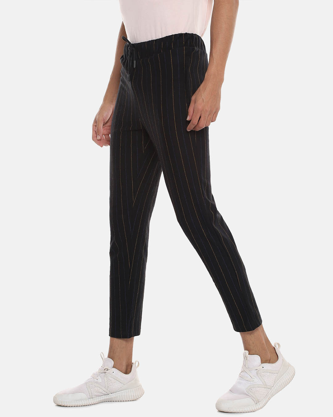 Shop Men's Striped Stylish Casual & Evening Track Pants-Back