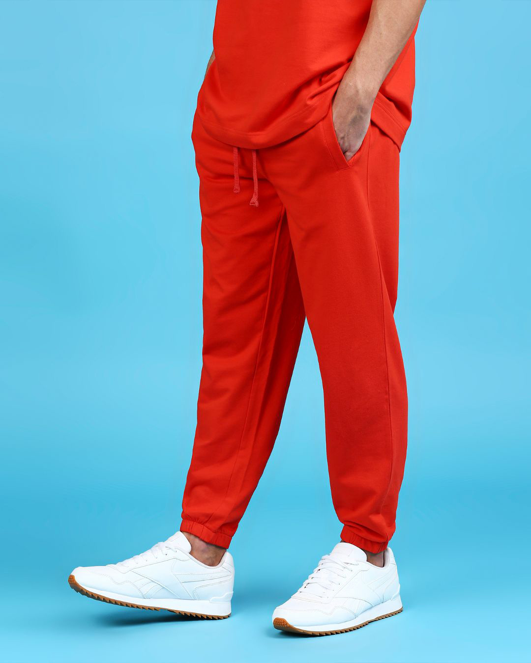 Shop Men's Stubborn Orange Basic Joggers-Back