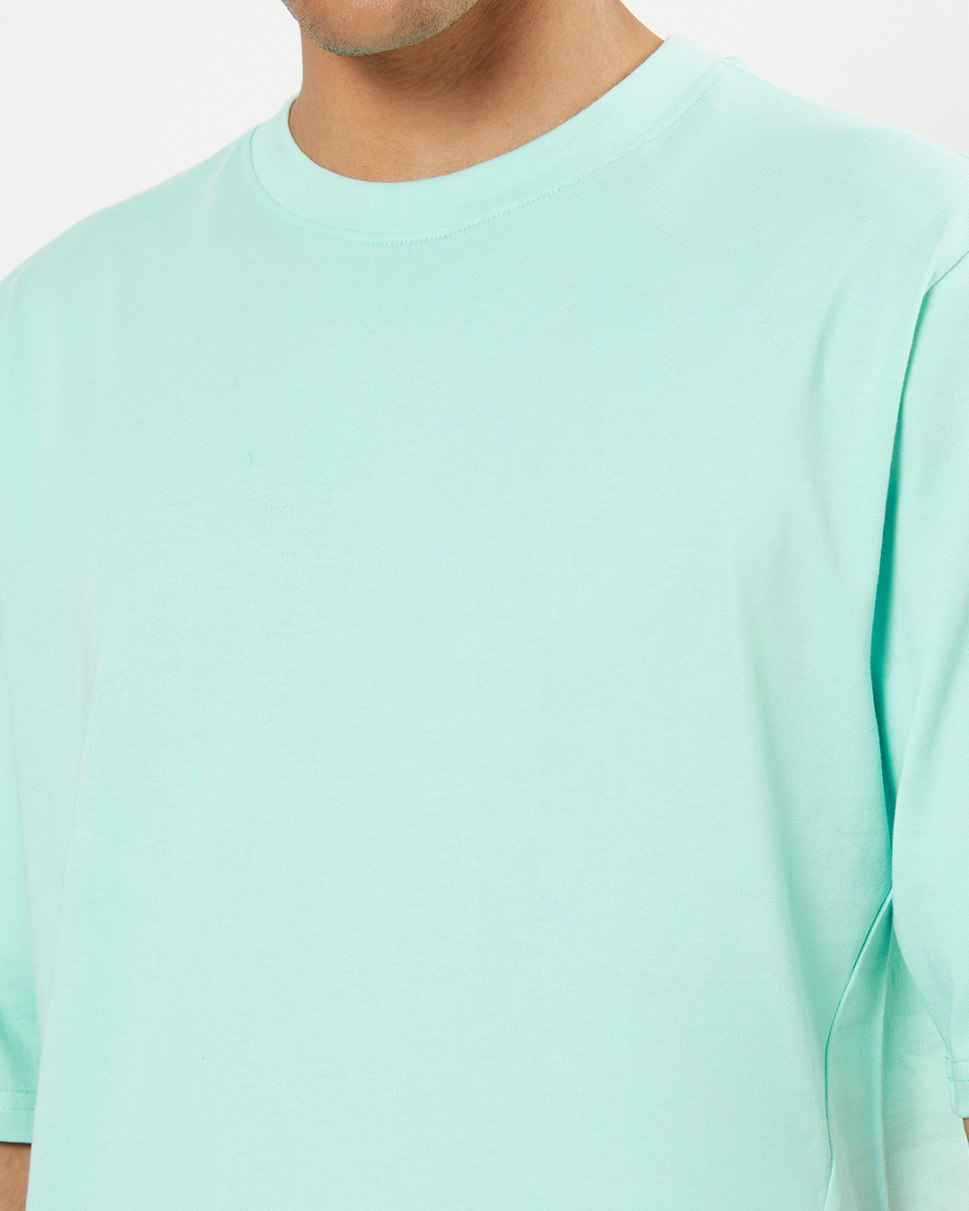 Buy Men's Sun-Kissed Green Vent Oversized Fit T-shirt Online at Bewakoof