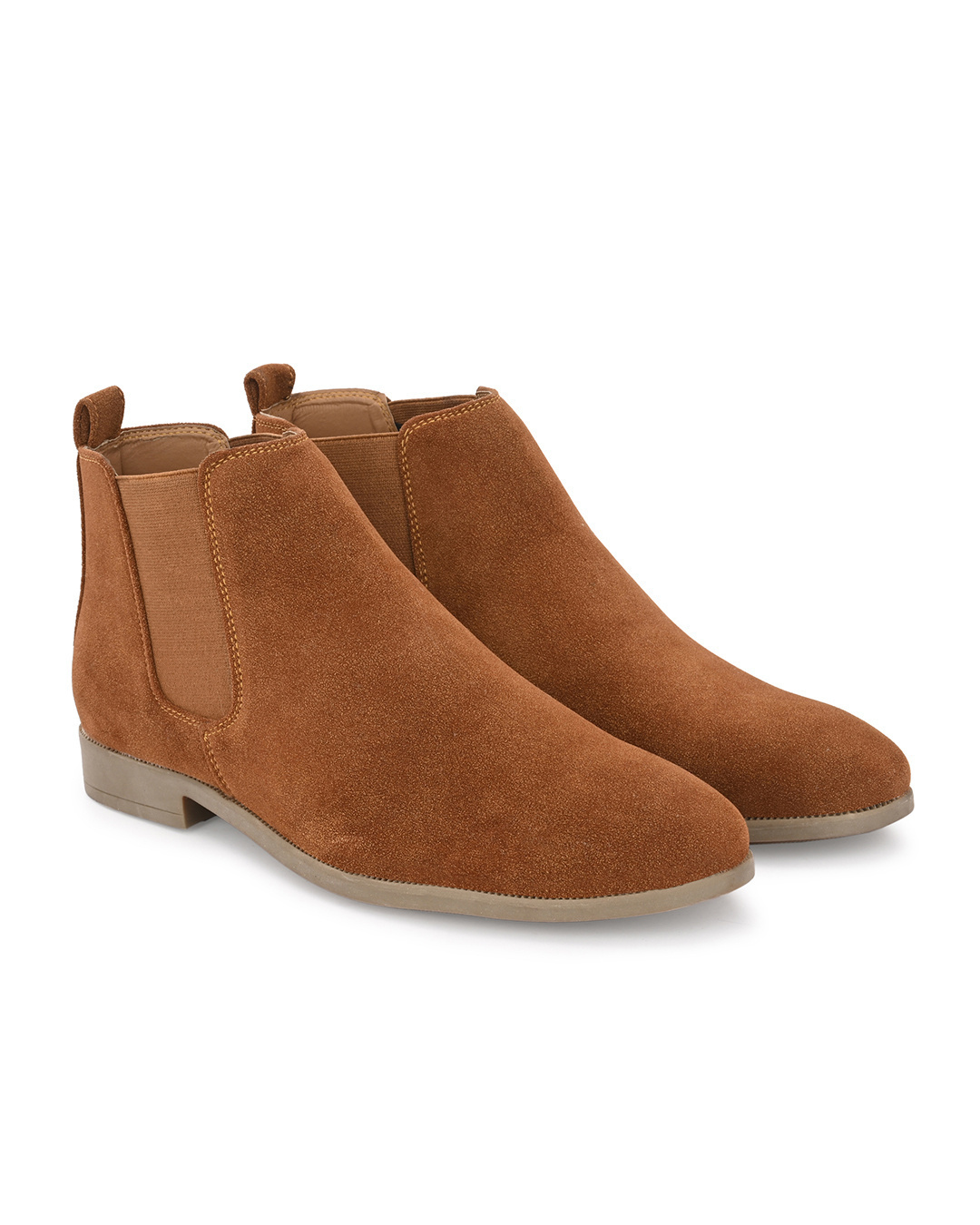 Shop Men's Tan Mid-Top Boots-Back