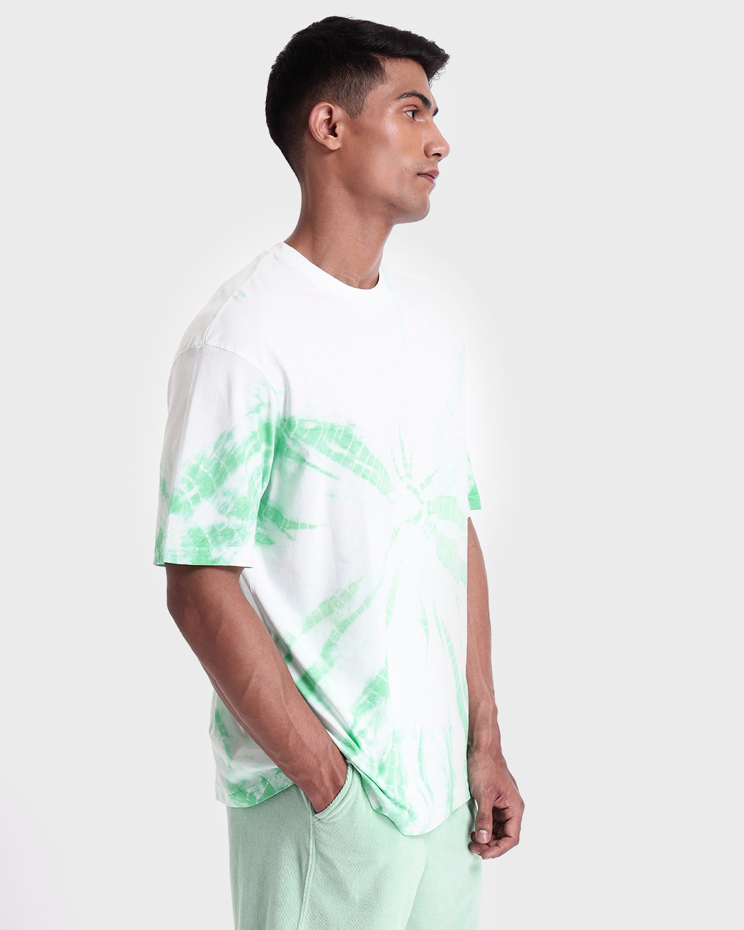 Buy Mens White Tie And Dye Oversized T Shirt Online At Bewakoof