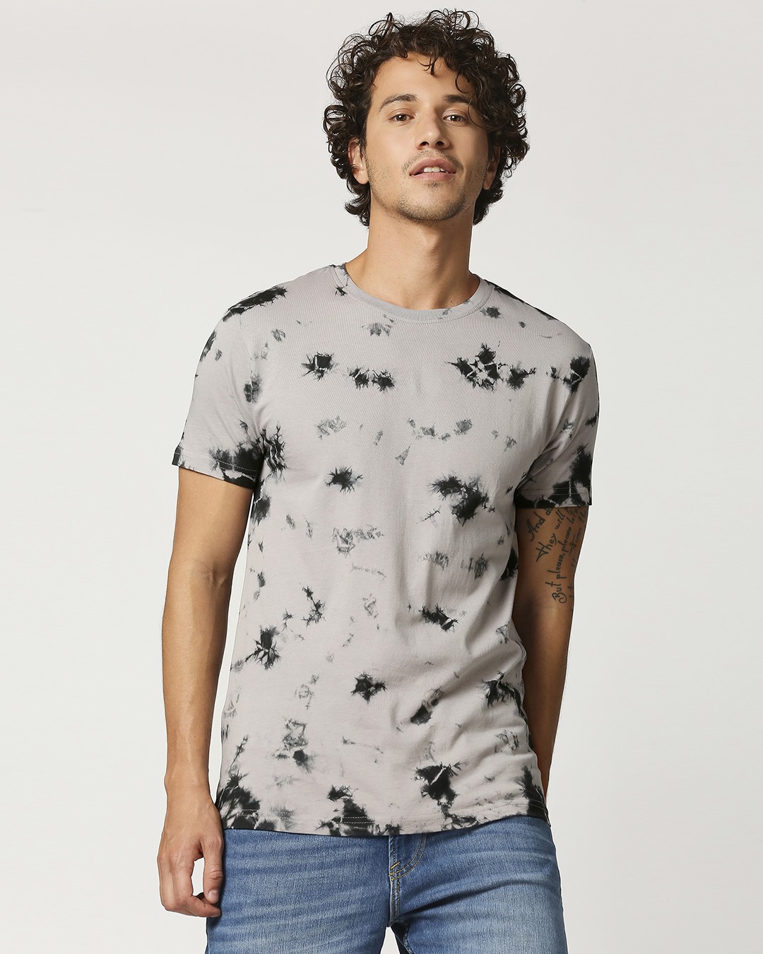 Shop Men's Tie & Dye Printed T-Shirt-Back