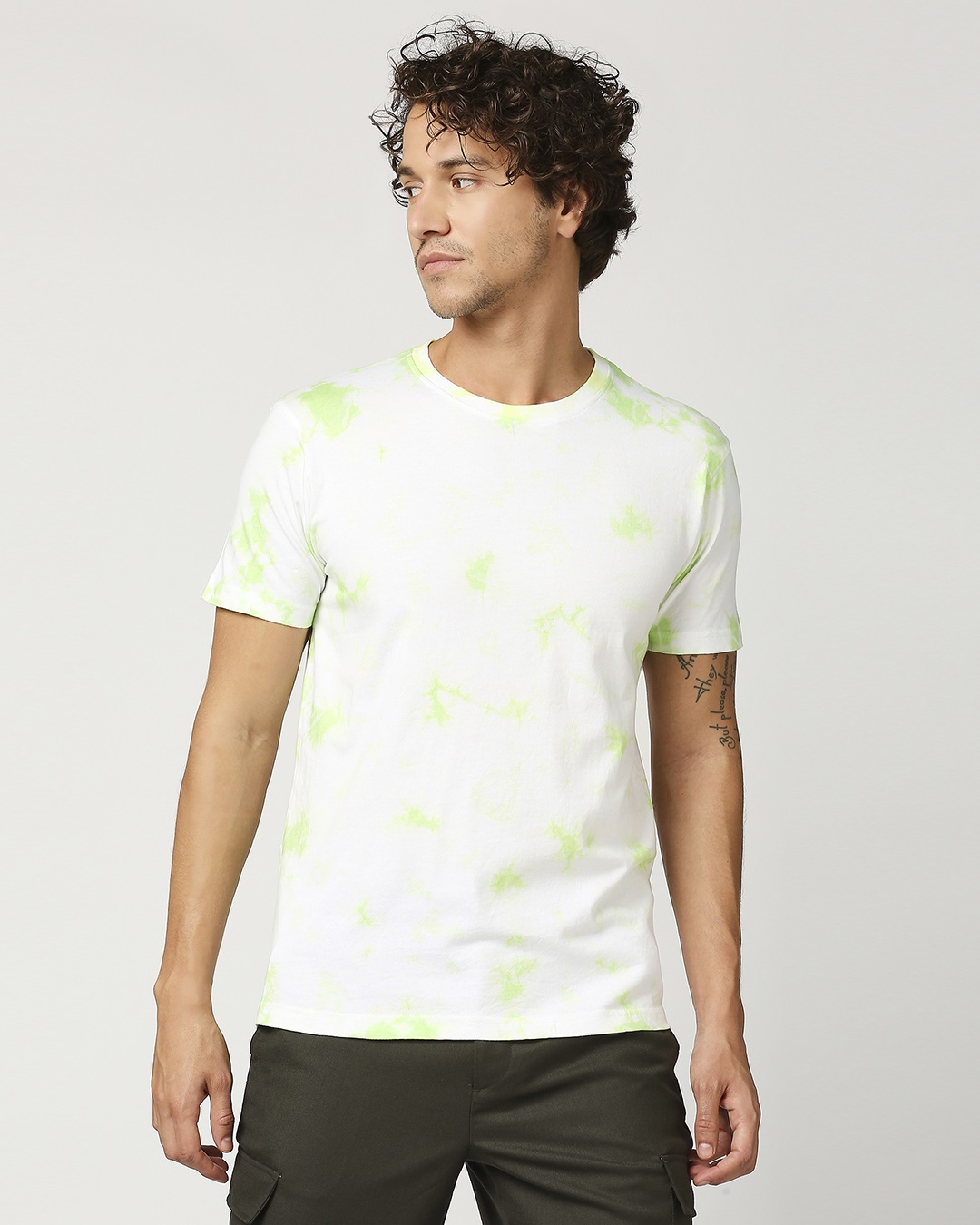 Shop Men's Tie & Dye Printed T-Shirt-Back
